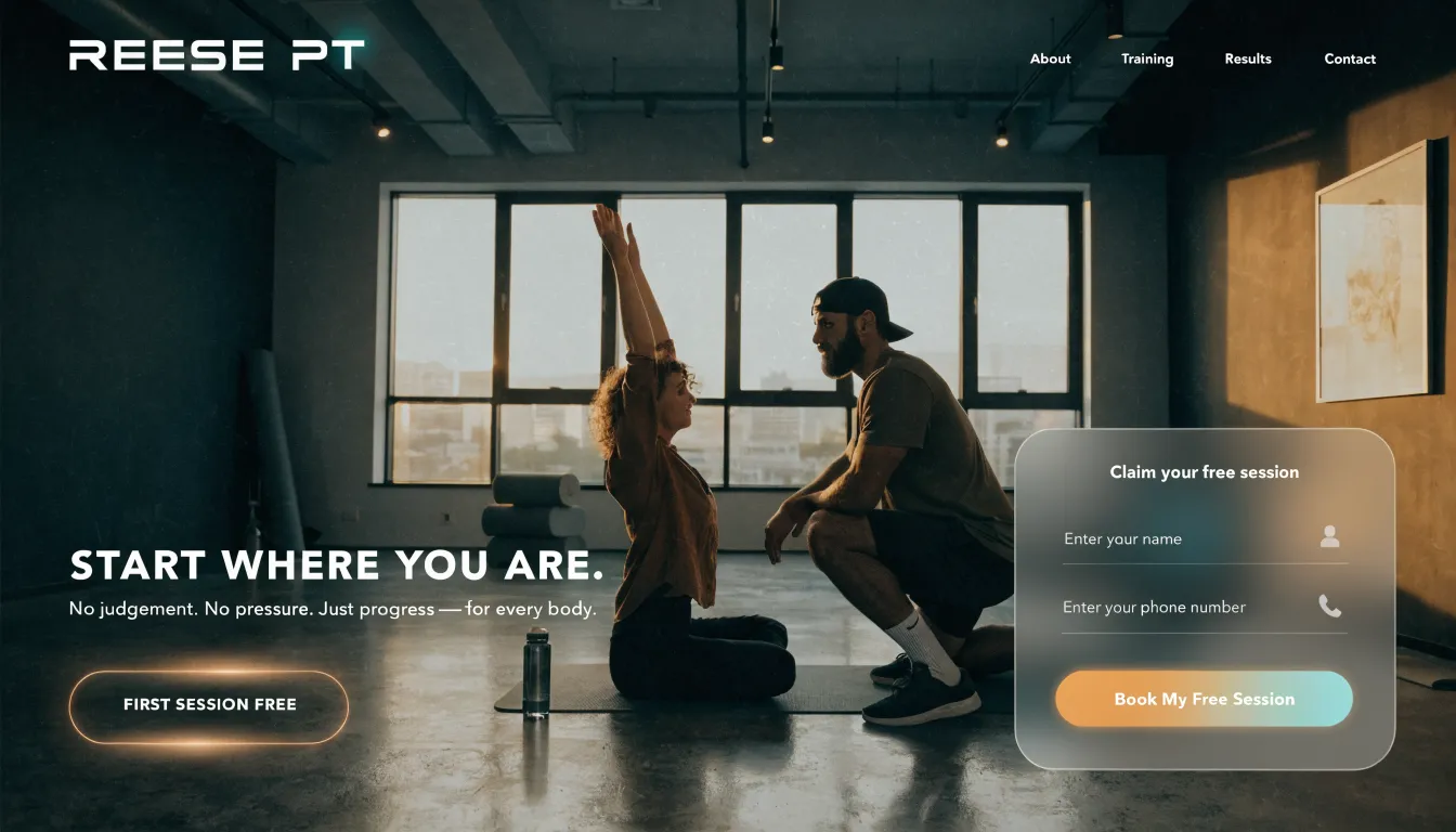 Reese PT website design